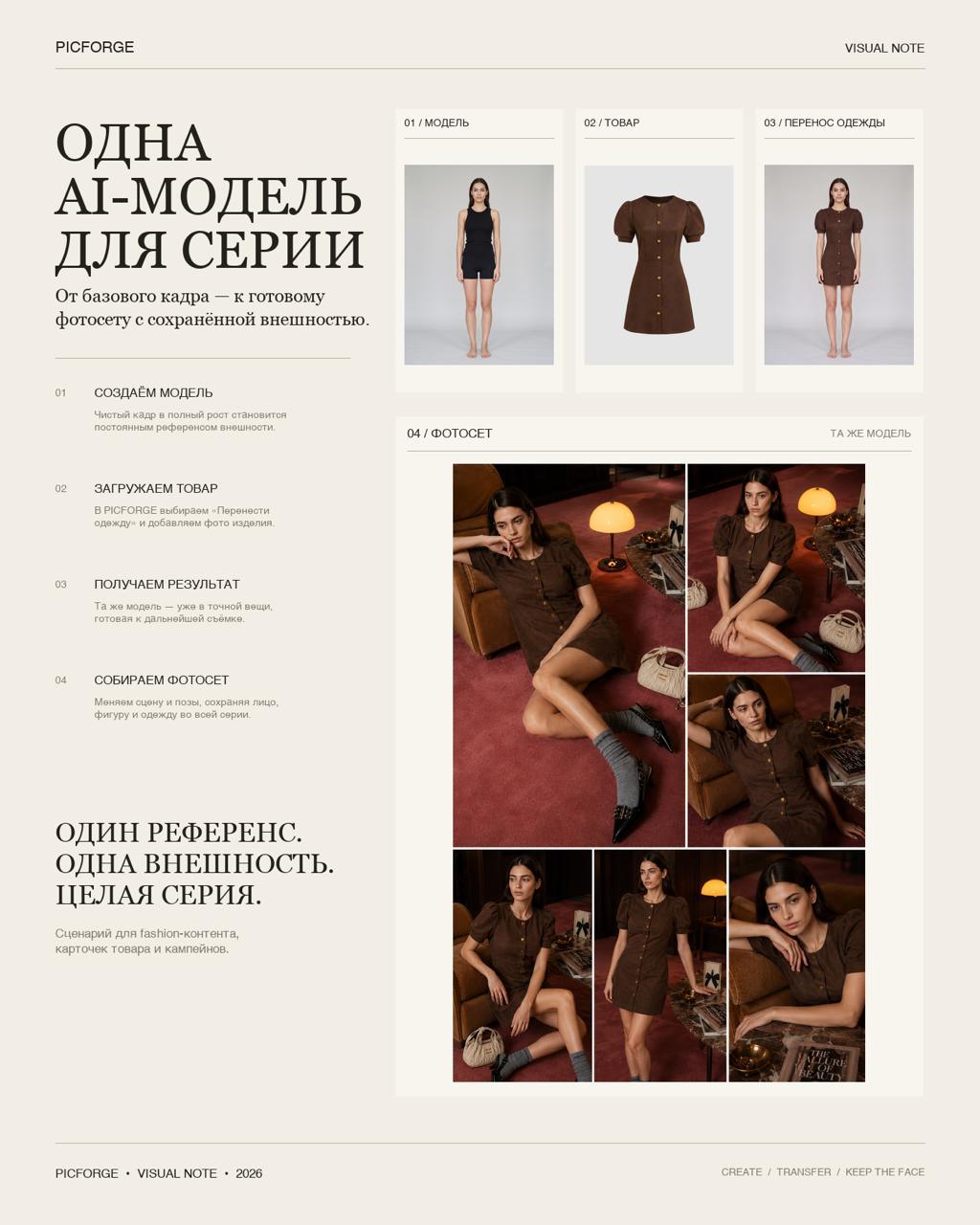 Полезное: Как сохранить внешность модели 💙 — генерация нейросети Picforge
