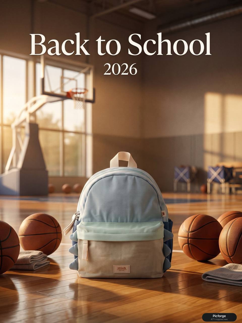 Школа..школа, рюкзаки 🤩🎒 — генерация нейросети Picforge