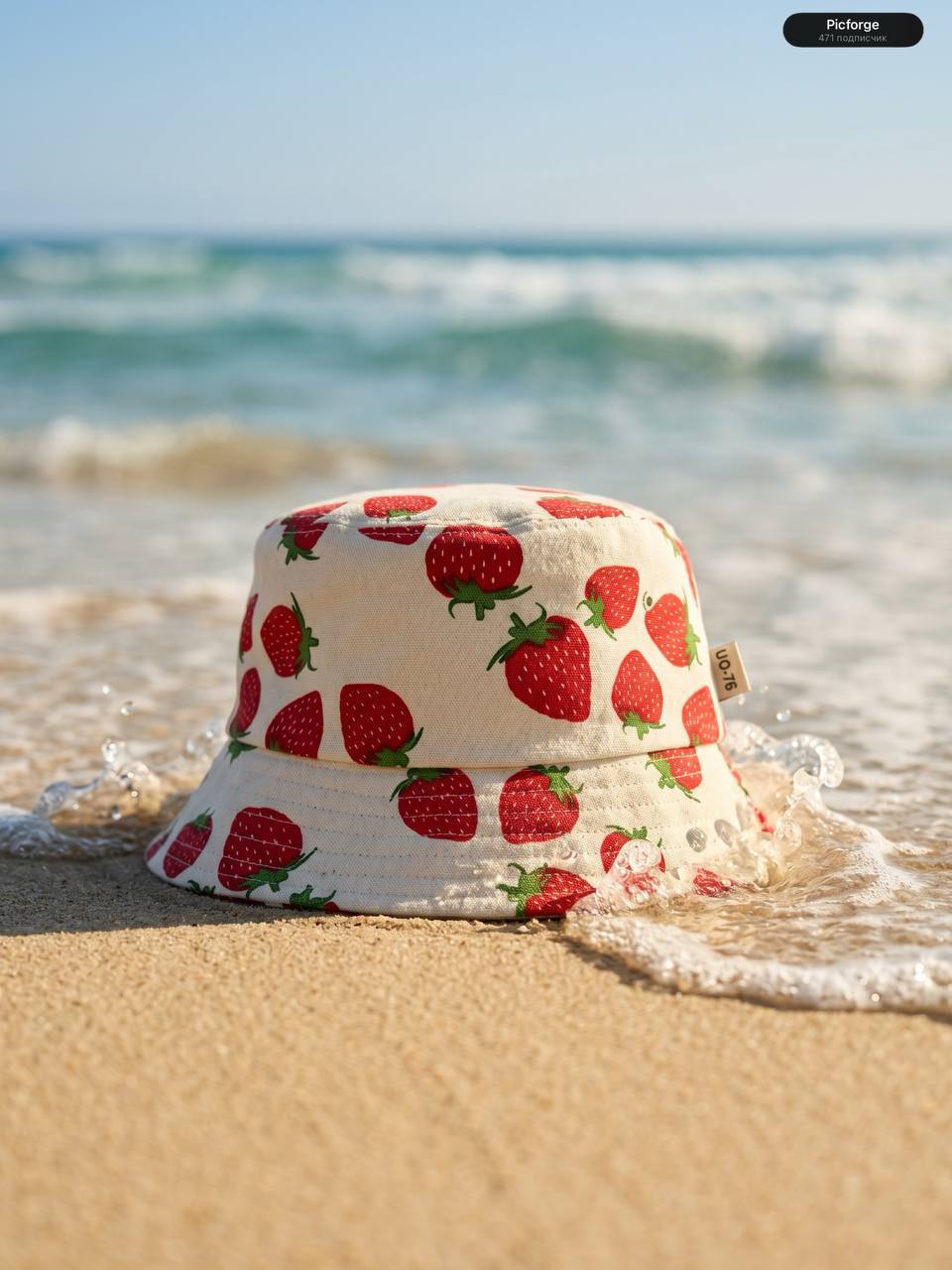 Лето, море и панамка 🍓☀️ — генерация нейросети Picforge